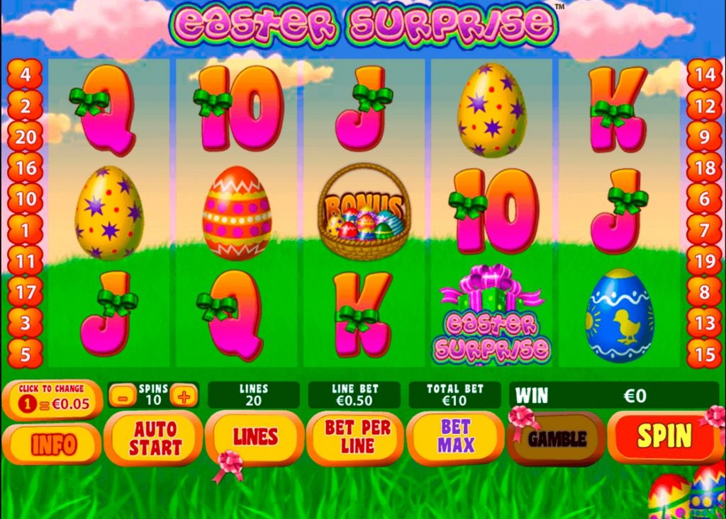Spill av Easter Surprise-spilleautomaten