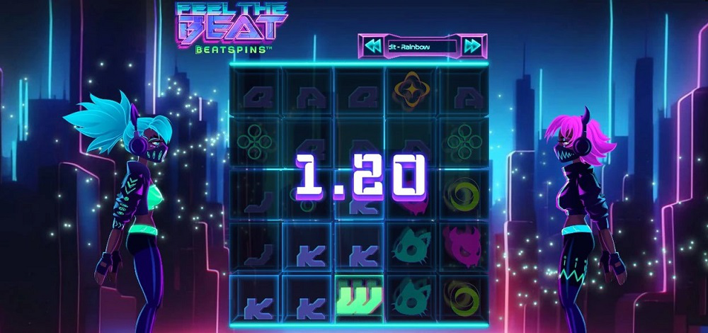 Feel the Beat slot machine from Hacksaw Gaming 