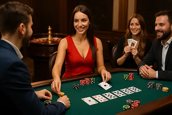 Interactive gambling table