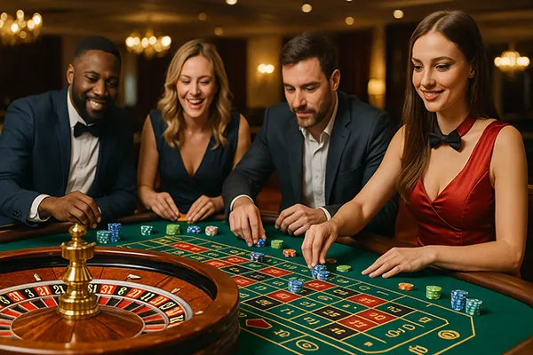 Interactive gambling table